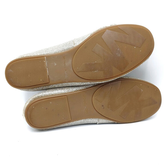 Michael Kors Sutton Shearling Moccasin Slippers – Champagne Mesh - Chalet Chic - Picture 12 of 16